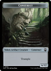 Construct // Myr Double-Sided Token [Modern Horizons 3 Commander Tokens] Magic: The Gathering