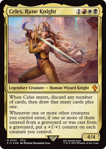 Celes, Rune Knight (0001) [FINAL FANTASY Commander] Magic: The Gathering