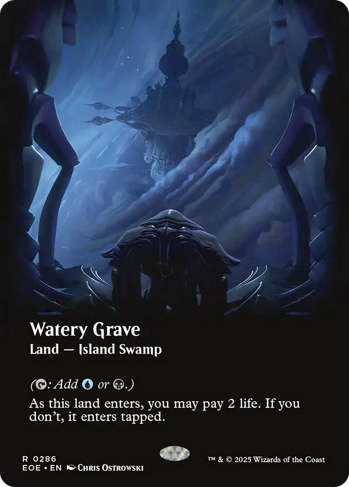 Watery Grave (Borderless) [Edge of Eternities] Magic: The Gathering