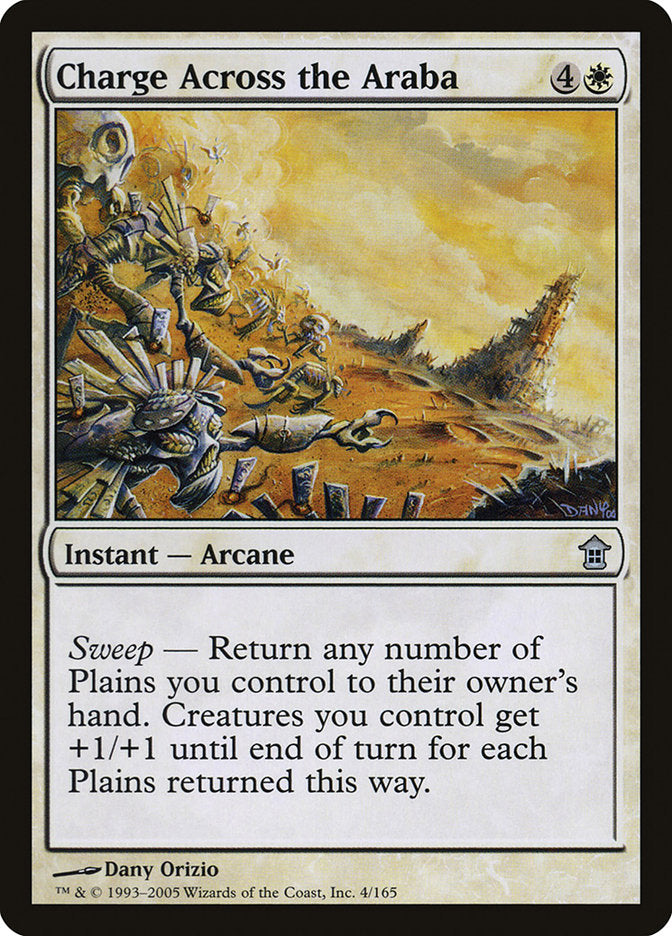 Charge Across the Araba [Saviors of Kamigawa] Magic: The Gathering
