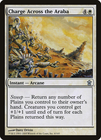 Charge Across the Araba [Saviors of Kamigawa] Magic: The Gathering