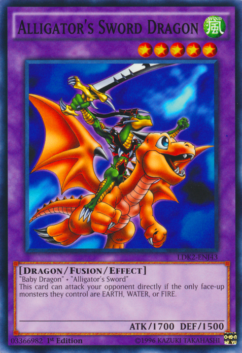 Alligator's Sword Dragon [LDK2-ENJ43] Common Yu-Gi-Oh!