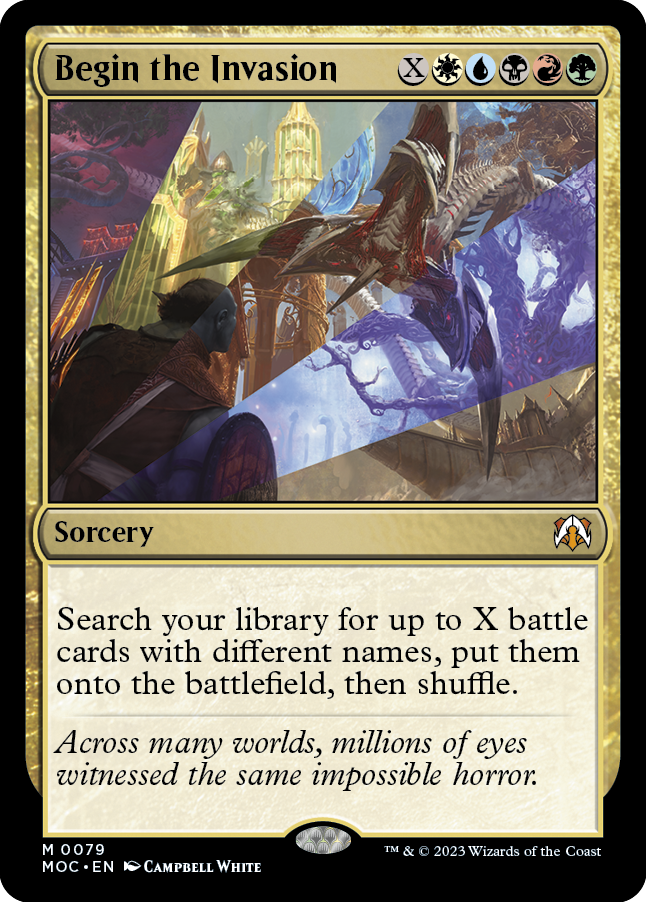 Begin the Invasion [March of the Machine Commander] Magic: The Gathering