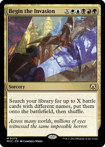 Begin the Invasion [March of the Machine Commander] Magic: The Gathering