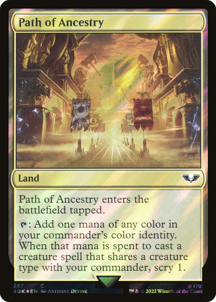 Path of Ancestry (Surge Foil) [Marvel Super Heroes Commander] Magic: The Gathering