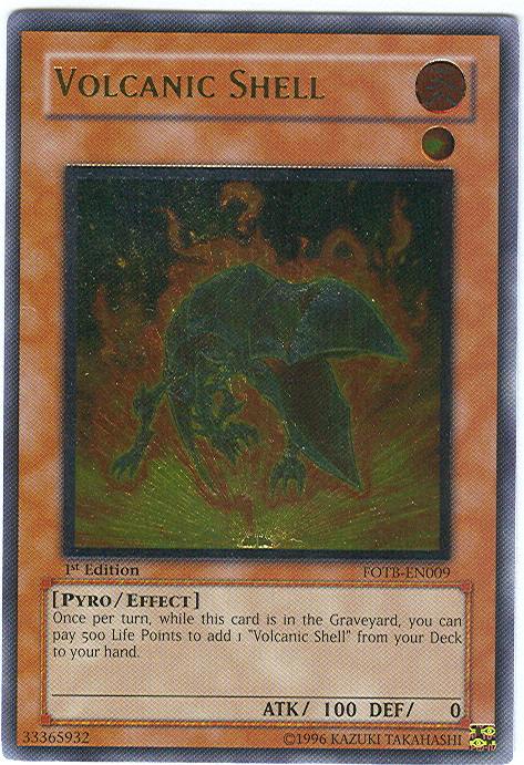 Volcanic Shell [FOTB-EN009] Ultimate Rare Yu-Gi-Oh!