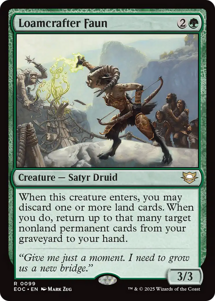Loamcrafter Faun [Edge of Eternities Commander] Magic: The Gathering