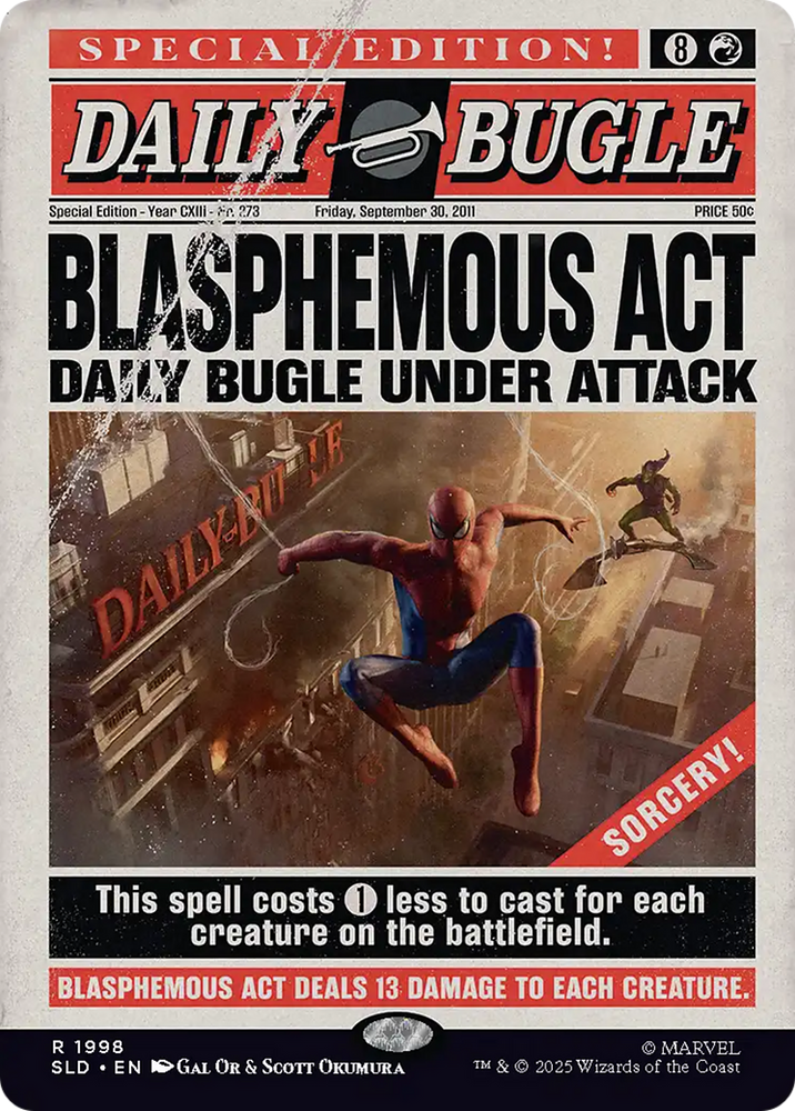 Blasphemous Act (1998) [Secret Lair Drop Series] Magic: The Gathering