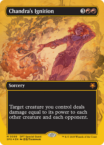 Chandra's Ignition (Borderless) (First-Place Foil) [Aetherdrift Special Guests] Magic: The Gathering