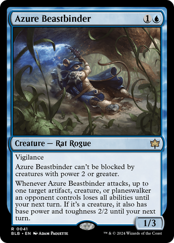 Azure Beastbinder [Bloomburrow] Magic: The Gathering