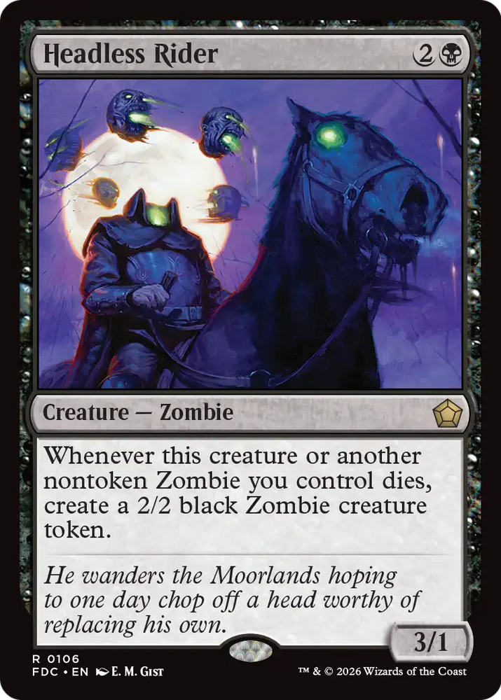 Headless Rider [Foundations Commander] Magic: The Gathering