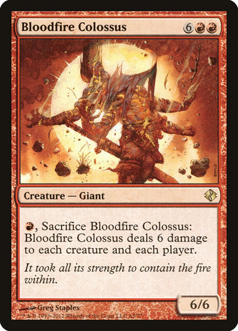 Bloodfire Colossus [Duel Decks: Venser vs. Koth] Magic: The Gathering