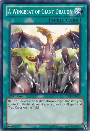 A Wingbeat of Giant Dragon [SDBE-EN023] Common Yu-Gi-Oh!
