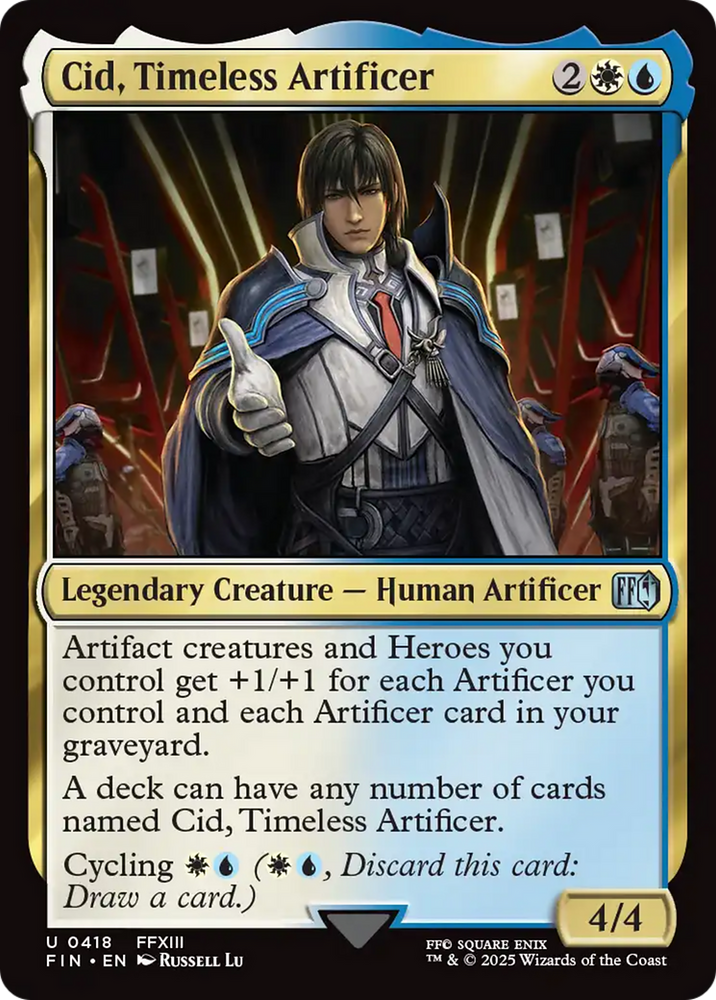 Cid, Timeless Artificer (0418) [FINAL FANTASY] Magic: The Gathering