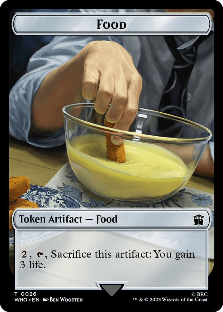 Copy // Food (0026) Double-Sided Token [Doctor Who Tokens] Magic: The Gathering