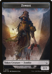 Treasure (21) // Zombie Double-Sided Token [March of the Machine Tokens] Magic: The Gathering