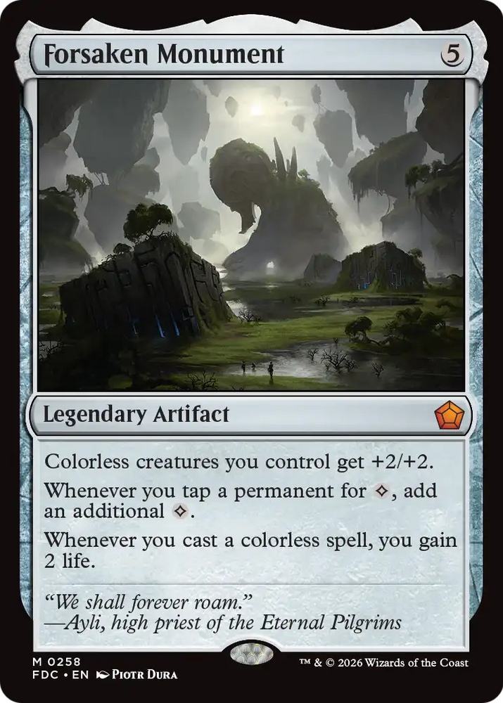 Forsaken Monument [Foundations Commander] Magic: The Gathering