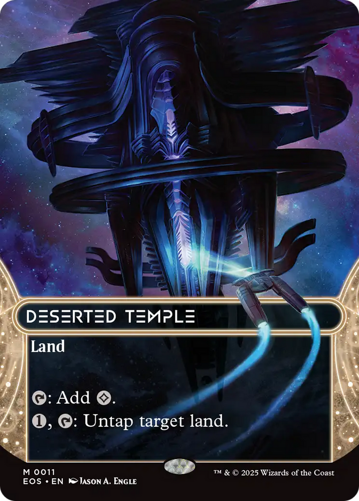 Deserted Temple (0011) (Borderless) [Edge of Eternities: Stellar Sights] Magic: The Gathering