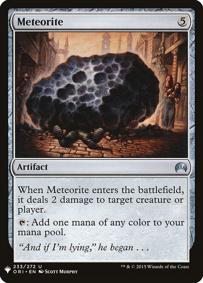 Meteorite [Mystery Booster] Magic: The Gathering