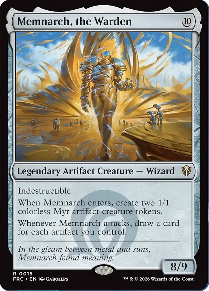 Memnarch, the Warden [Reality Fracture Commander] Magic: The Gathering