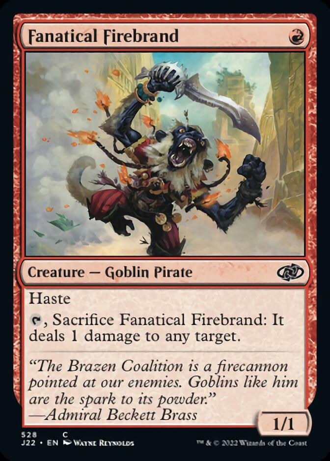 Fanatical Firebrand [Jumpstart 2022] Magic: The Gathering