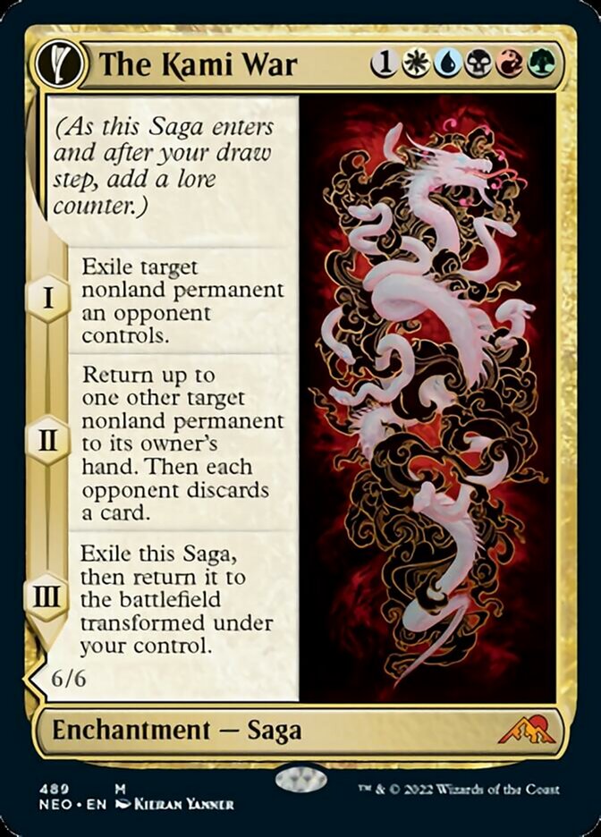The Kami War // O-Kagachi Made Manifest (Extended Art) [Kamigawa: Neon Dynasty] Magic: The Gathering