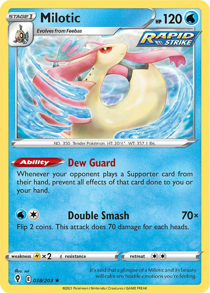 Milotic (038/203) [Sword & Shield: Evolving Skies] Pokémon