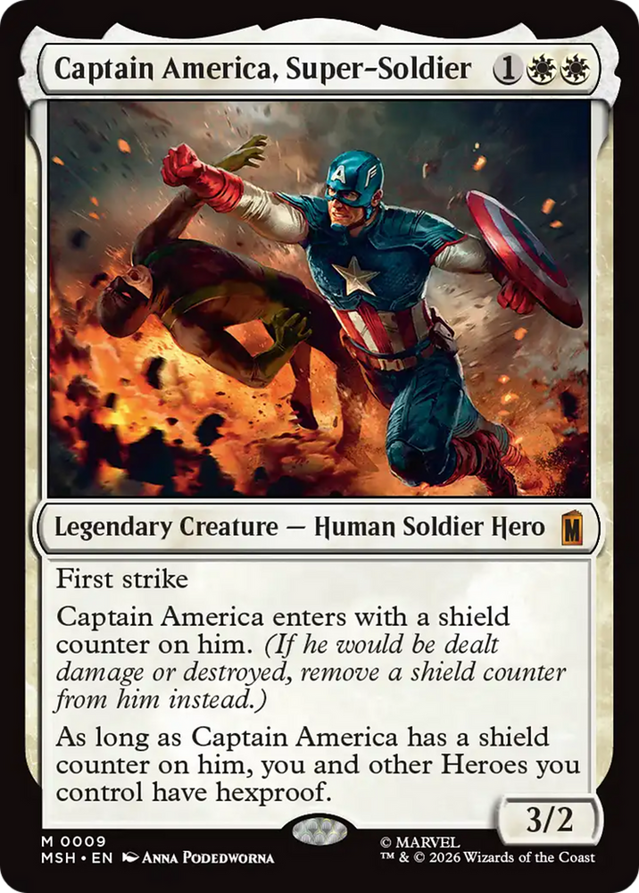 Captain America, Super-Soldier [Marvel Super Heroes] Magic: The Gathering
