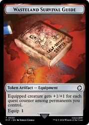 Radiation // Wasteland Survival Guide Double-Sided Token [Fallout Tokens] Magic: The Gathering