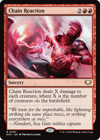 Chain Reaction [Edge of Eternities Commander] Magic: The Gathering
