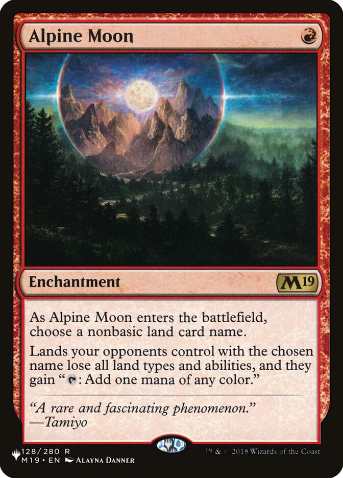 Alpine Moon [The List] Magic: The Gathering