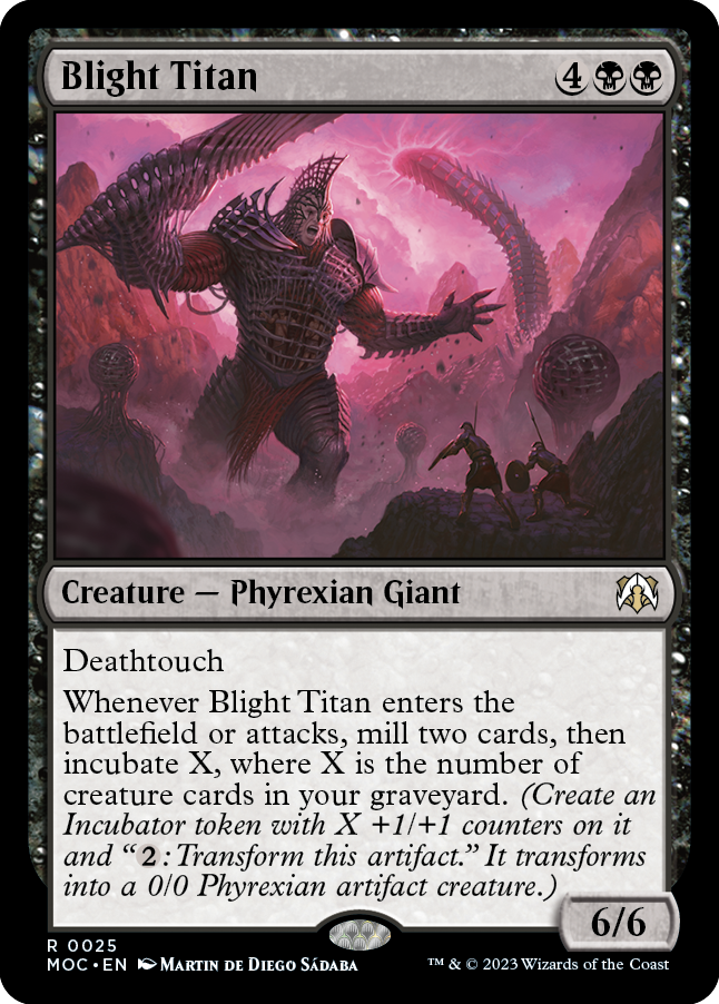 Blight Titan [March of the Machine Commander] Magic: The Gathering