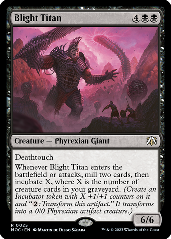 Blight Titan [March of the Machine Commander] Magic: The Gathering