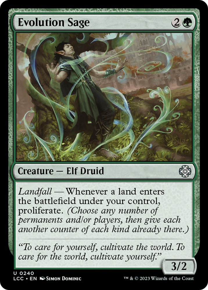 Evolution Sage [The Lost Caverns of Ixalan Commander] Magic: The Gathering