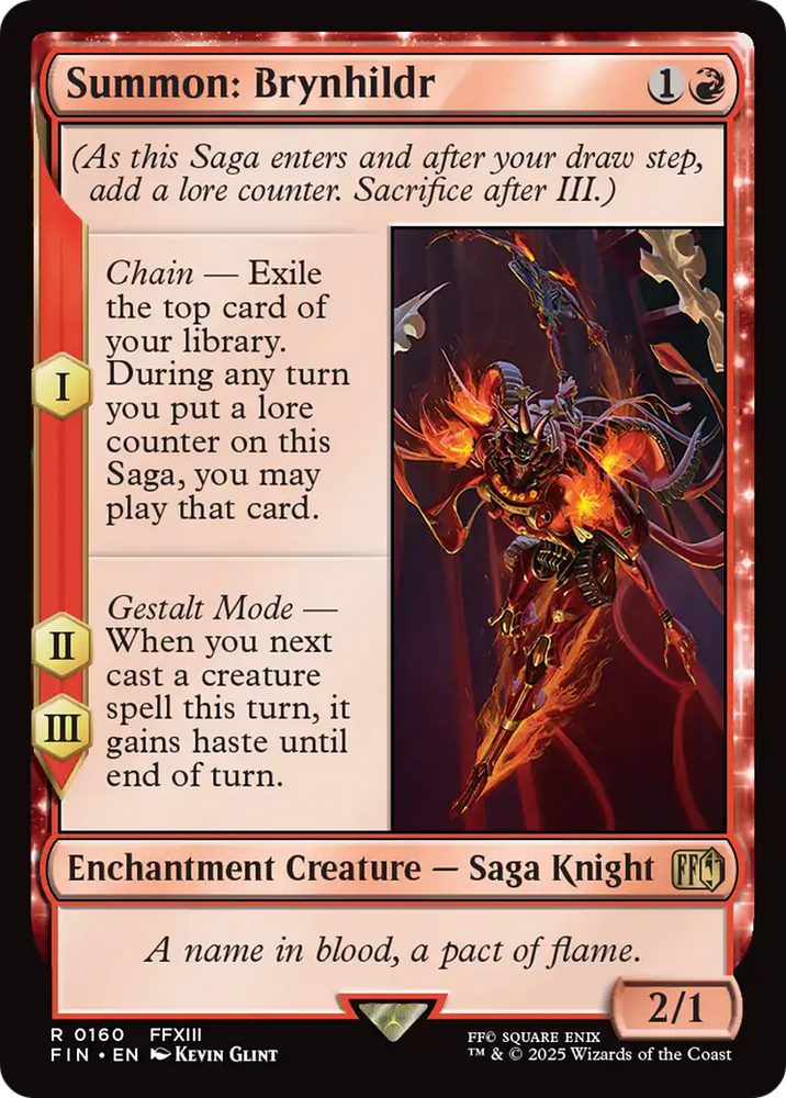 Summon: Brynhildr [FINAL FANTASY] Magic: The Gathering