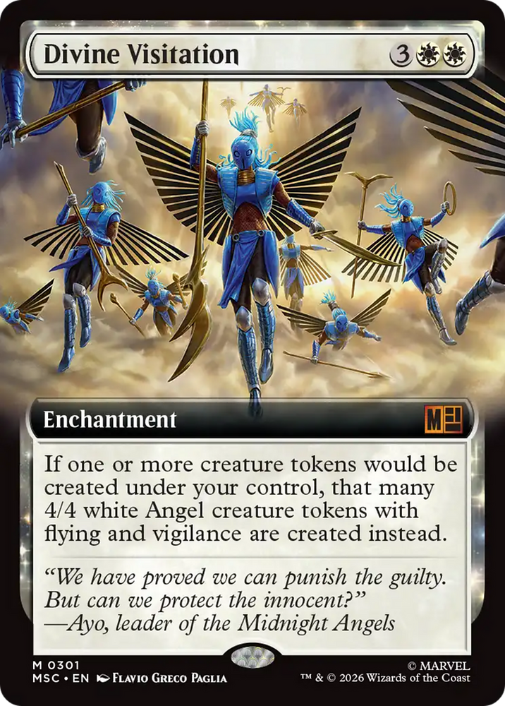 Divine Visitation (Extended Art) [Marvel Super Heroes Commander] Magic: The Gathering