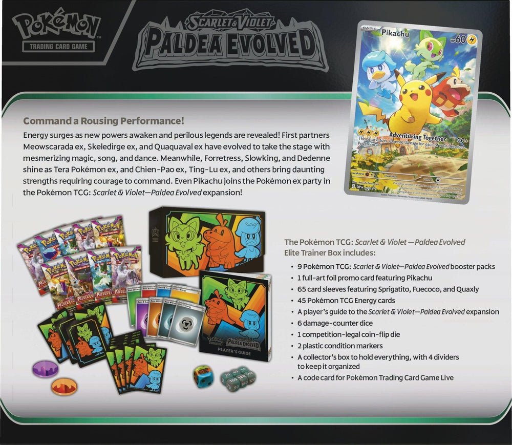 Scarlet & Violet: Paldea Evolved - Elite Trainer Box Pokémon
