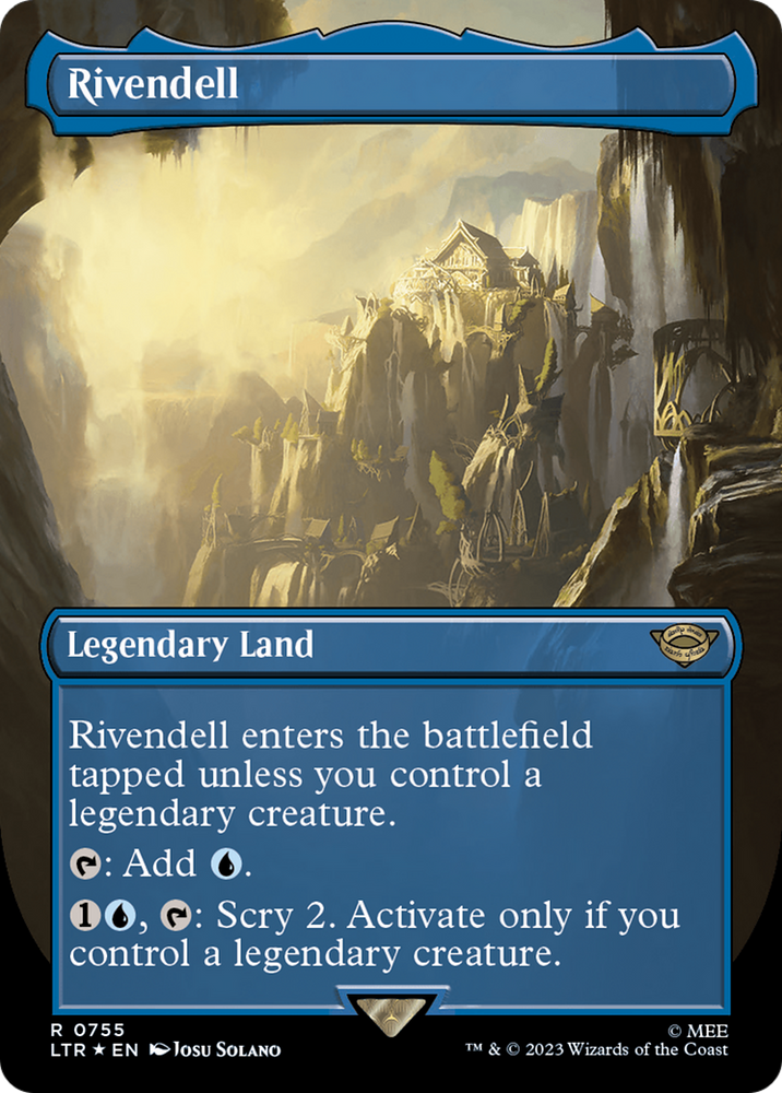 Rivendell (Borderless) (Surge Foil) [The Lord of the Rings: Tales of Middle-Earth] Magic: The Gathering