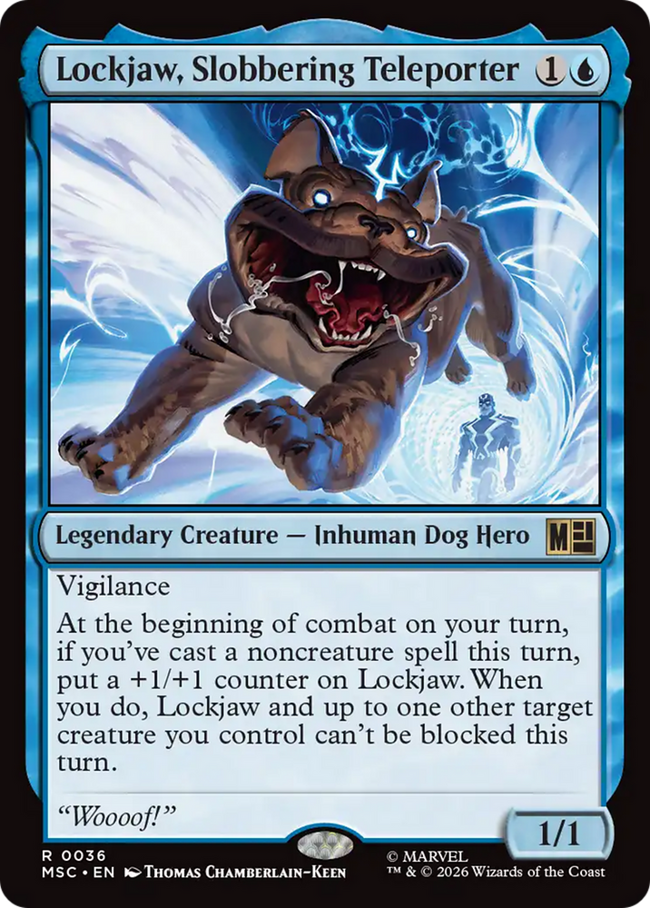 Lockjaw, Slobbering Teleporter [Marvel Super Heroes Commander] Magic: The Gathering