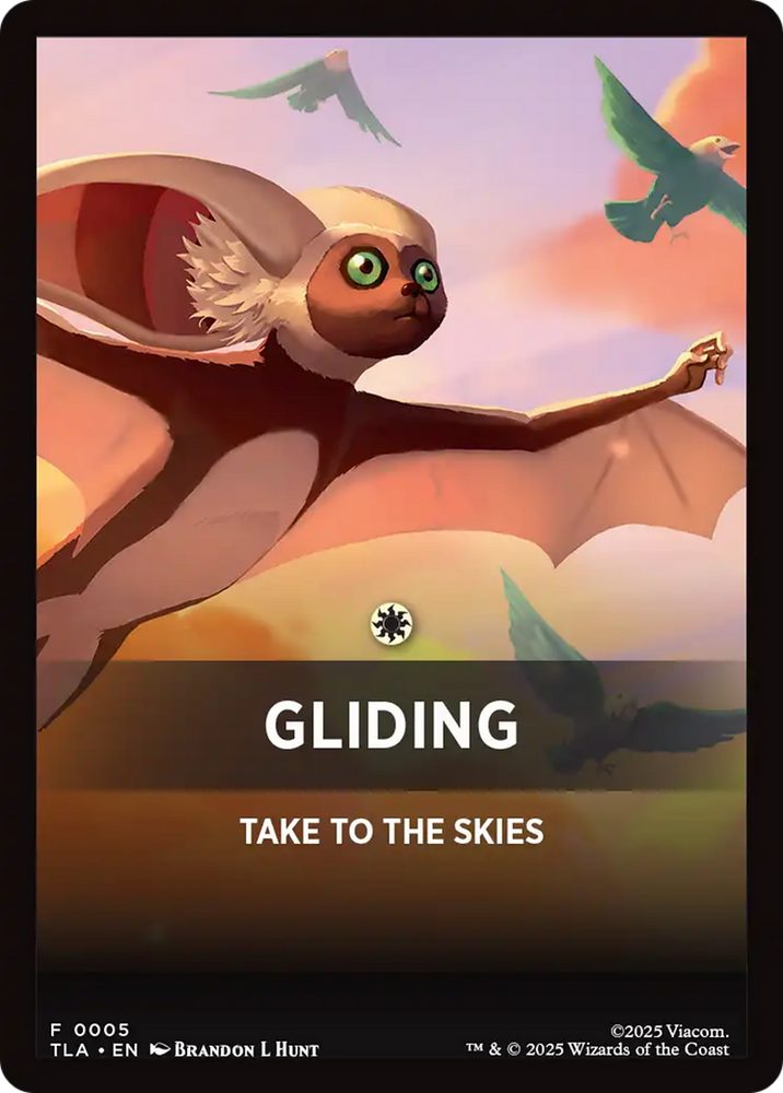 Gliding Theme Card [Avatar: The Last Airbender Tokens] Magic: The Gathering