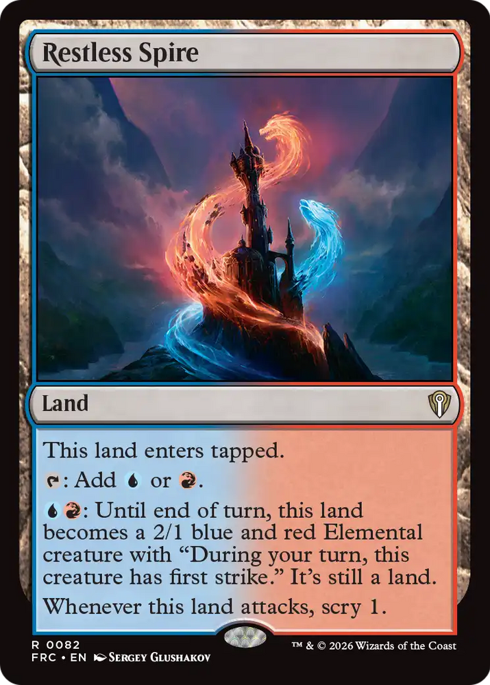 Restless Spire [Reality Fracture Commander] Magic: The Gathering