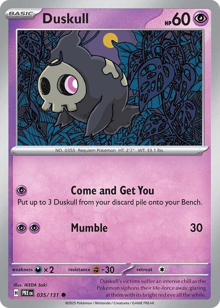 Duskull (035/131) [Scarlet & Violet: Prismatic Evolutions] Pokémon