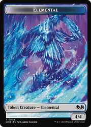 Elemental // Food (0011) Double-Sided Token [Wilds of Eldraine Tokens] Magic: The Gathering