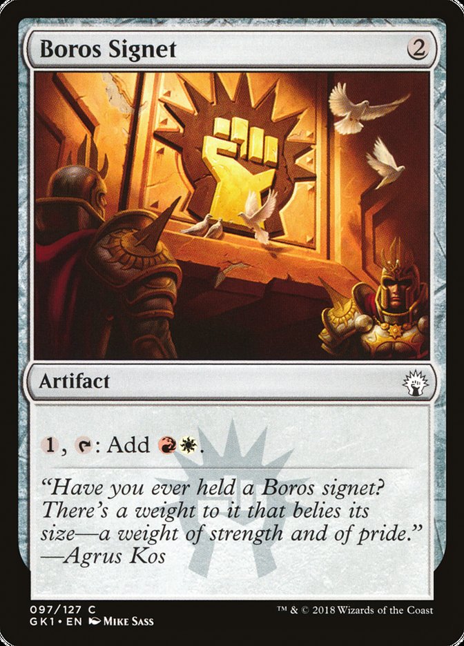 Boros Signet [Guilds of Ravnica Guild Kit] Magic: The Gathering