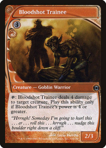 Bloodshot Trainee [Future Sight] Magic: The Gathering