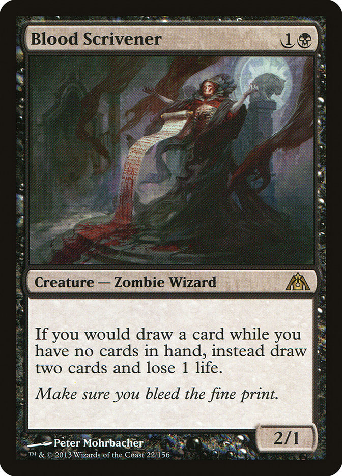 Blood Scrivener [Dragon's Maze] Magic: The Gathering
