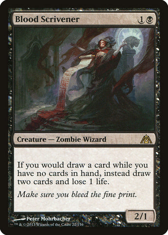 Blood Scrivener [Dragon's Maze] Magic: The Gathering