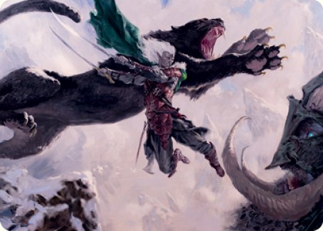 Drizzt Do'Urden Art Card [Dungeons & Dragons: Adventures in the Forgotten Realms Art Series] Magic: The Gathering
