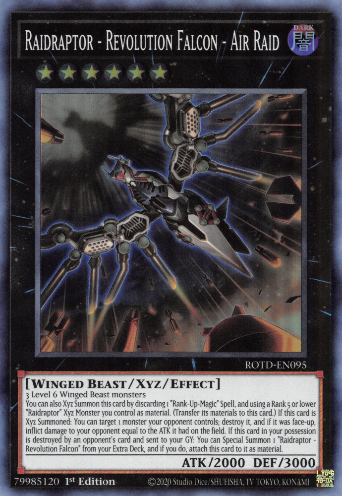 Raidraptor - Revolution Falcon - Air Raid [ROTD-EN095] Super Rare Yu-Gi-Oh!