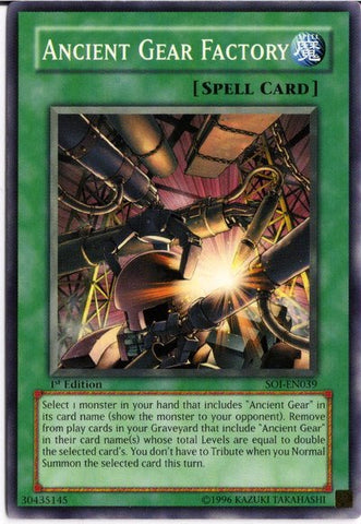 Ancient Gear Factory [SOI-EN039] Common Yu-Gi-Oh!